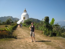 06 ute nach dem harten trek zur world peace pagoda